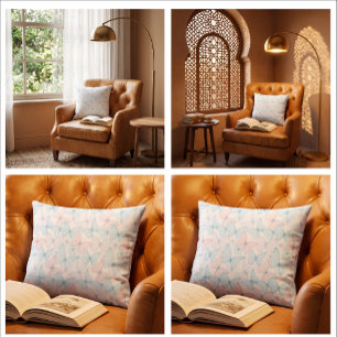 BlushSky Butterflies Decorative Throw Pillow