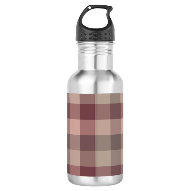 Blushwood plaid 532 ml water bottle (Front)
