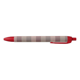Blushwood plaid black ink pen