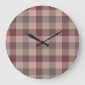 Blushwood plaid large clock
