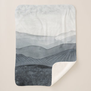 Blustering Grey Valley Sherpa Blanket