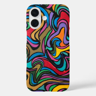 Blustery Day-Hand Painted Abstract Art iPhone 16 Case