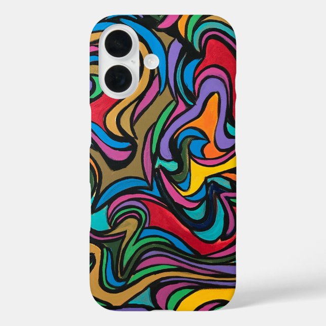Blustery Day-Hand Painted Abstract Art Case-Mate iPhone Case (Back)