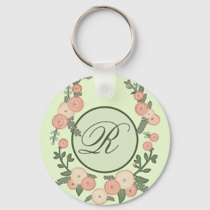 Blütenkranz personalisiert keychain