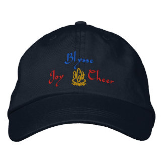Blysse Name With English Meaning Navy Embroidered Hat