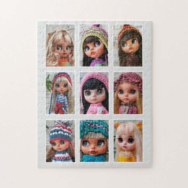 blythe dolls photos acrylic print tote bag jigsaw puzzle (Vertical)