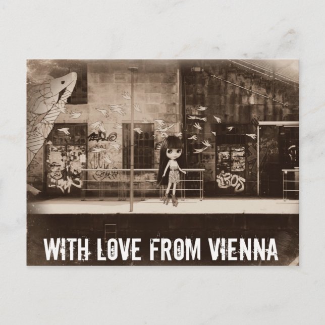 Blythe Raspberry Sorbet Postcard (Front)