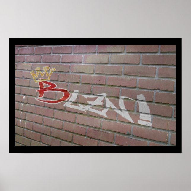 Blzn Brick Wall Poster (Front)