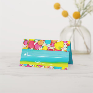 BM Bar an Bat Mitzvah Colourful Place Cards