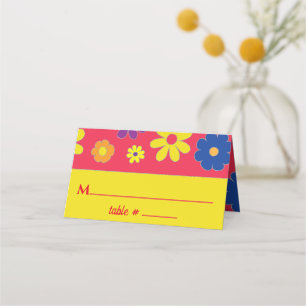 BM Bar et Fleurs Bat mitzvah Cartes de Place