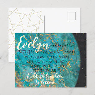BM Bar or Bat Mitzvah Out of this World Postcard