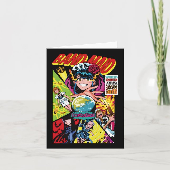 Bm World Domination Tour Sticker  Card (Front)