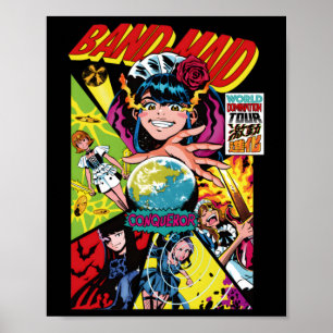 Bm World Domination Tour Sticker  Poster