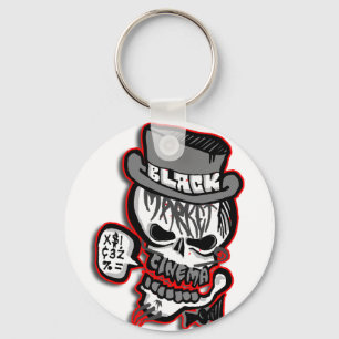 BMC grey Skull logo Keychain
