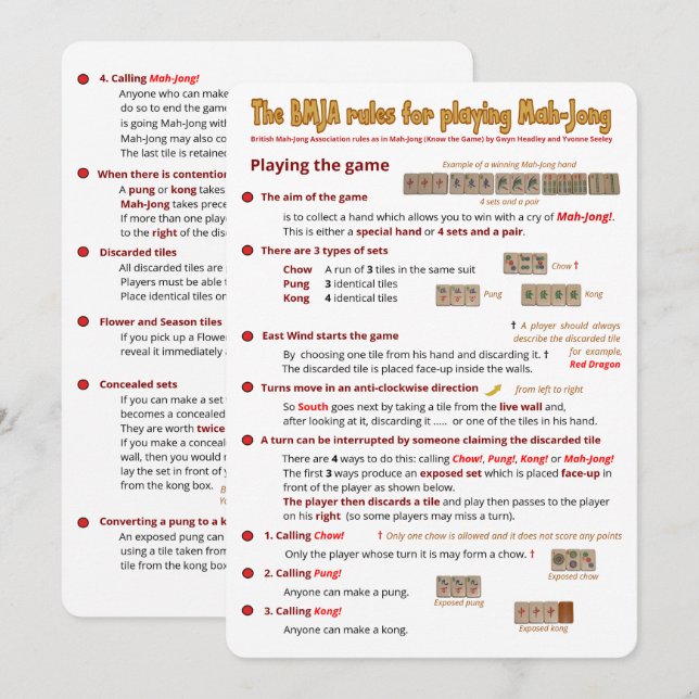 BMJA rules card – Playing the game  (1) (Front/Back)