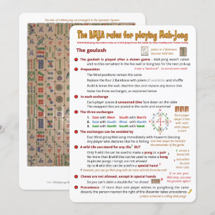 BMJA rules card – The goulash