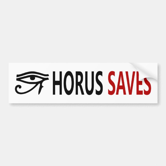 BMP Horus Saves !!! Bumper Sticker (Front)