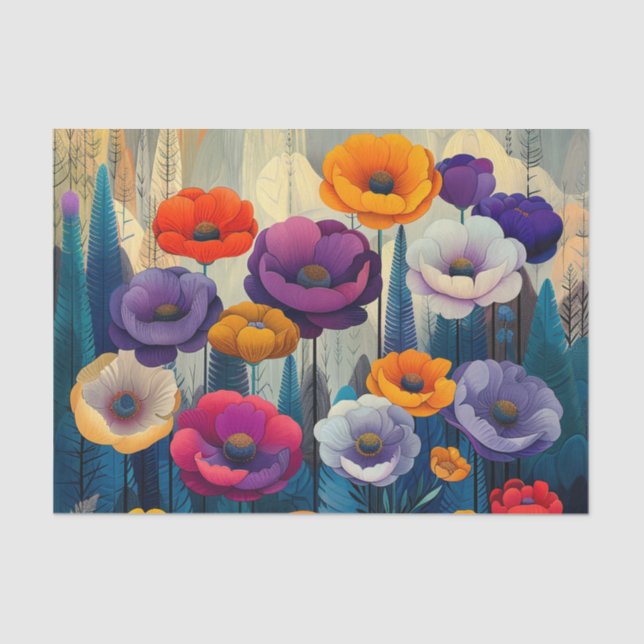 BMSC Flower Garden, V2 Tissue Paper (Front)