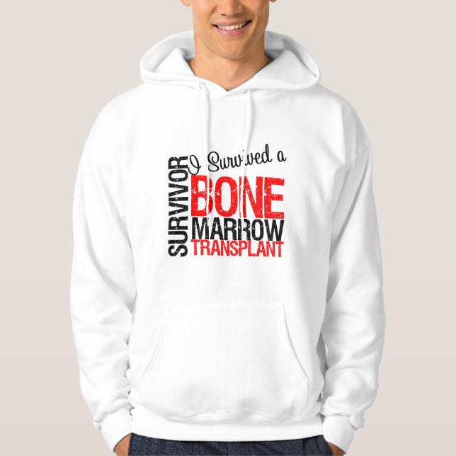 BMT Survivor - I Survived a Bone Marrow Transplant Hoodie (Front)