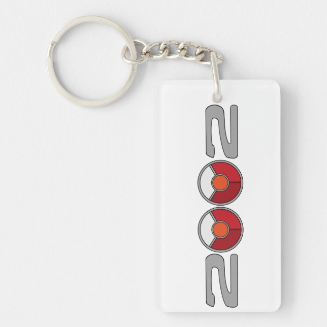 BMW 2002 round stop Keychain (Front)