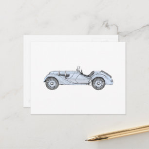 BMW 328 1936 POSTCARD