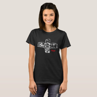 BMW Boxer LASER Flat Engine Motorcycles Premium Qu T-Shirt