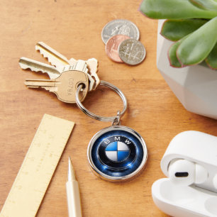 BMW Car Logo Round Metal Keychain   Luxury