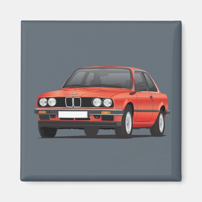 BMW E30 (3-serie) red Magnet (Front)