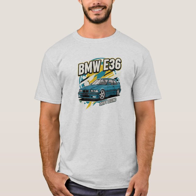 BMW E36 M3: Drift Legend T-Shirt Design (Front)