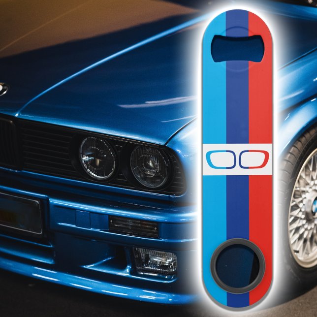 BMW M colour stripes and kidneys fan-art Speed Bottle Opener