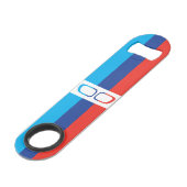 BMW M colour stripes and kidneys fan-art Speed Bottle Opener (Front Angled)