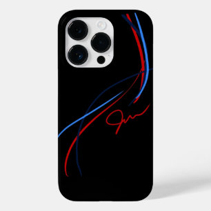 BMW ///M Stripes iPhone 14 coque (Noir)