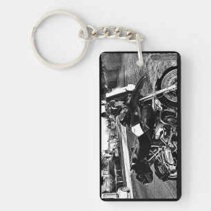 BMW Motor Bike Birthday Keychain