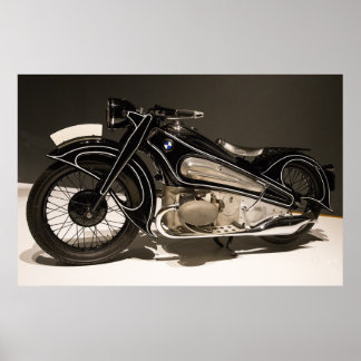 BMW MOTORCYCLE 1934 R7 CONCEPT ART DECO POSTER