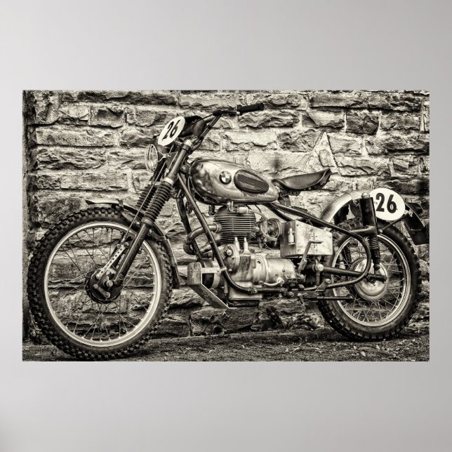 BMW MOTORCYCLE POSTER (Devant)