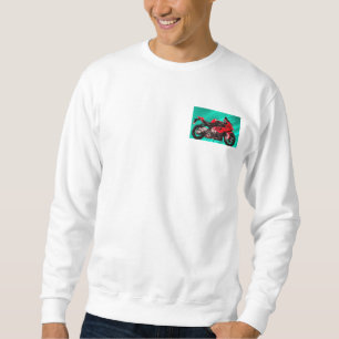 BMW Motorcycle pour Sweatshirt de base, Blanc