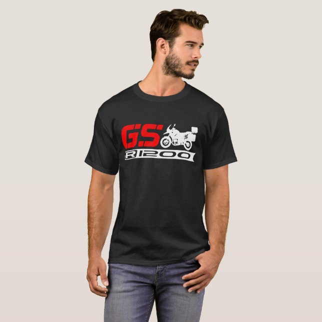 Bmw R1200 Gs Motorcycle T-Shirts (Front Full)