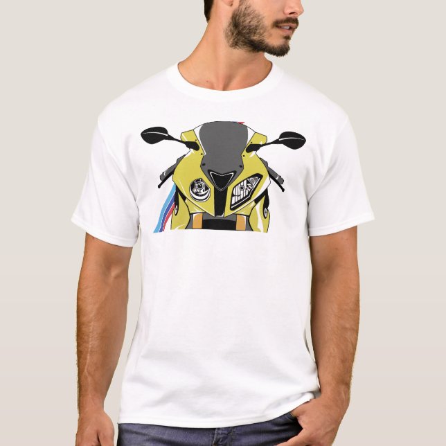 BMW S1000RR Sport Bike LEGENDARY M POWER T-Shirt (Front)