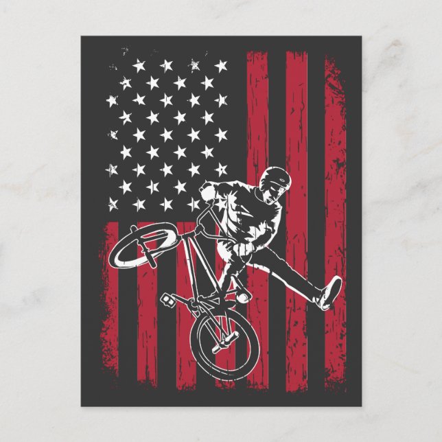 BMX | American Flag BMX Postcard (Front)