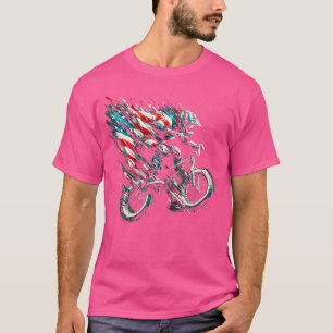 Bmx American Flag Usa - Bmx Vintage Distressed Bmx T-Shirt