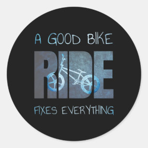 Bmx And Bicycle Cycling  Classic Round Sticker