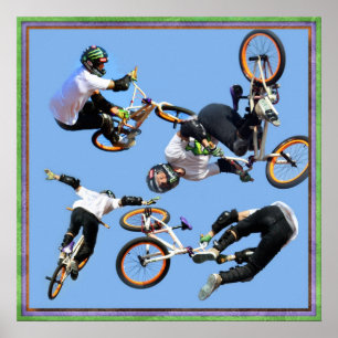 BMX Art , Copyright Karen J Williams Poster
