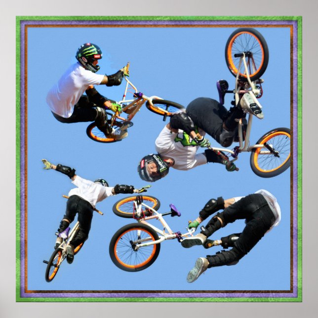 BMX Art , Copyright Karen J Williams Poster (Front)