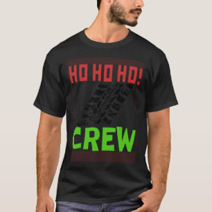 BMX Bicycle Mountain Offroad Ho Ho Ho Crew Santa T-Shirt