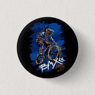 Bmx Bicycle Urban Graffiti streetwear 1 Inch Round Button