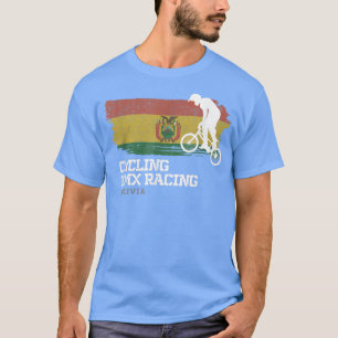 BMX Bike Bolivia Flag Biking Cycling Racing BMX 30 T-Shirt