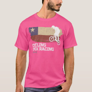 BMX Bike Chile Flag Biking Cycling Racing BMX  254 T-Shirt