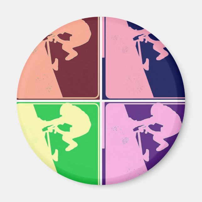 BMX Bike Rider Magnet (Front)