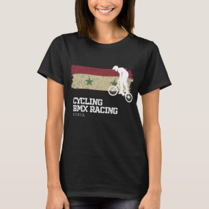 BMX Bike Syria Flag Biking Cycling Racing BMX T-Shirt