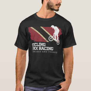 BMX Bike Trinidad & Tobago Flag Biking Cycling Rac T-Shirt